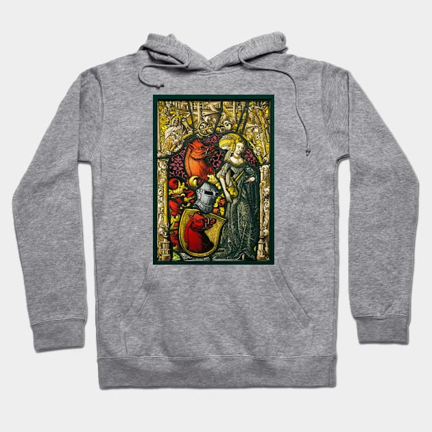 Heraldic Panel c. 1490 Hoodie by Grant Hudson